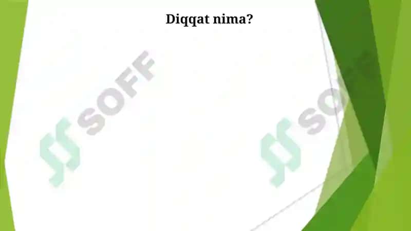Diqqat haqida tushuncha va uning nerv-feziologik asoslari 3