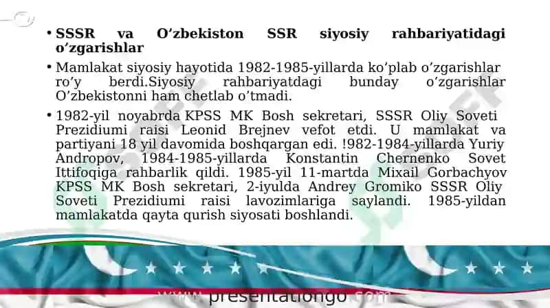 Mustaqillikka erishish arafasida O‘zbekistondagi ijtimoiy-siyosiy jarayonlar 3