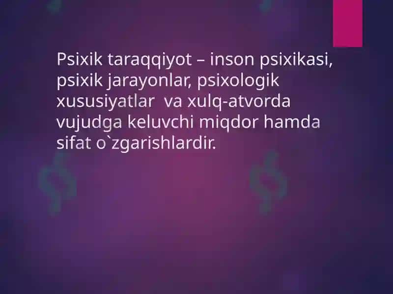 NORMAL VA NUQSONLI RIVOJLANISHNING UMUMIY, O’ZIGA XOS QONUNIYATLARI 3
