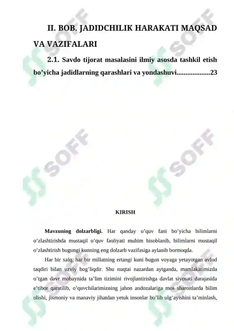 Savdo tijorat masalasini ilmiy asosda tashkil etish bo’yicha jadidlarning qarashlari va yondashuvi 3