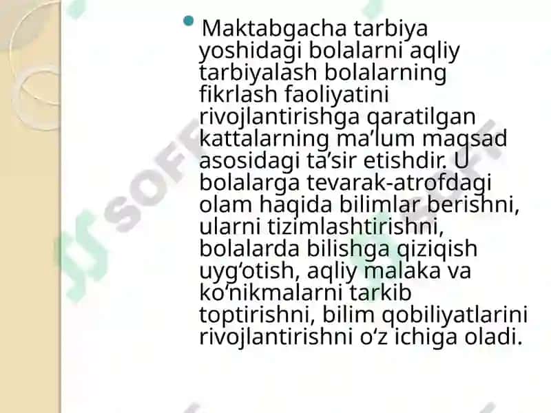 Maktabgacha ta’lim tashkilotlarida aqliy tarbiyani tashkil etish 3