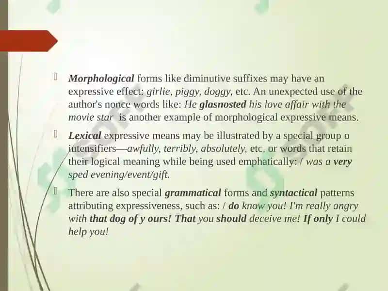 Expressive means and stylistic devices 3