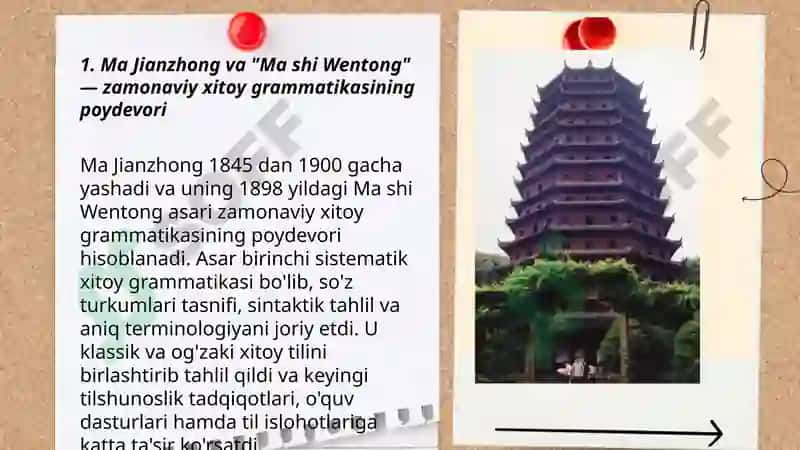 Xitoy gramatikasining asoschilari 3