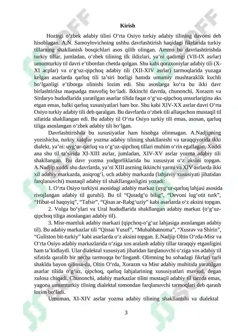 TARIXIY MANBALARNING YARATILISHIDA TURKIY-O’ZBEK TILINING TUTGAN O’RNI 3