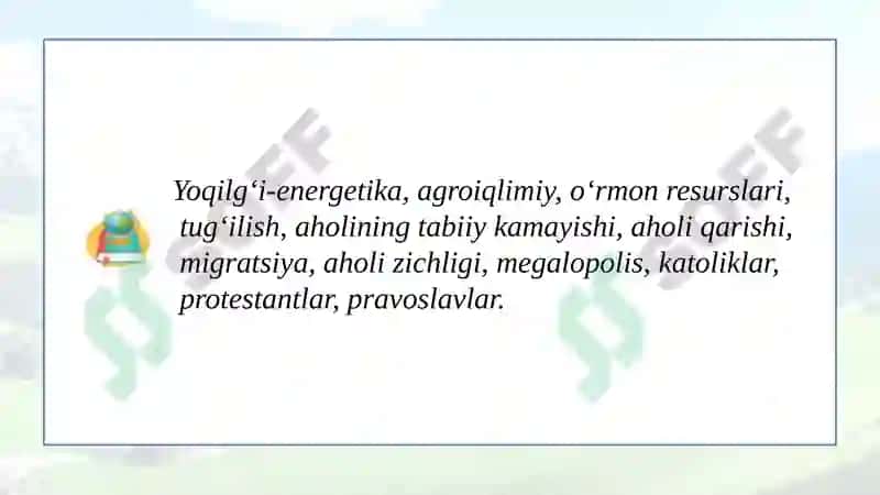 Yevropaning tabiiy sharoit va resurslari 3