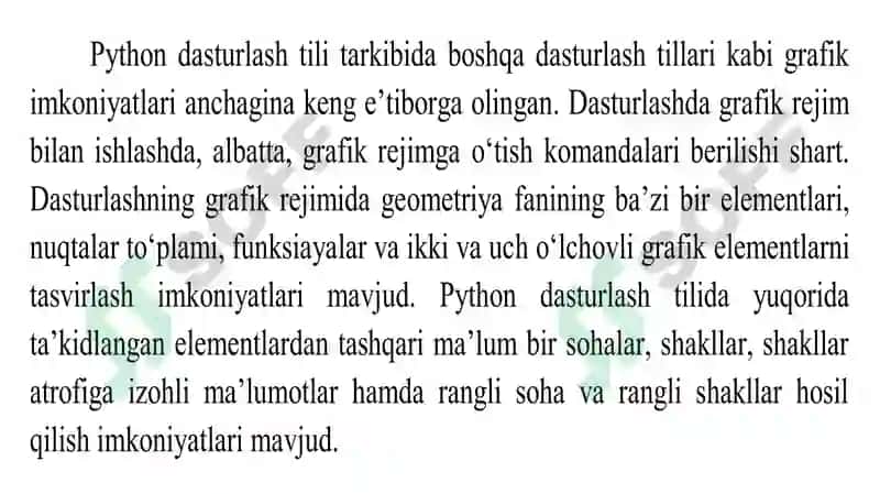 PYTHONDA MODULLAR. GRAFIK MODULLAR BILAN ISHLASH 3
