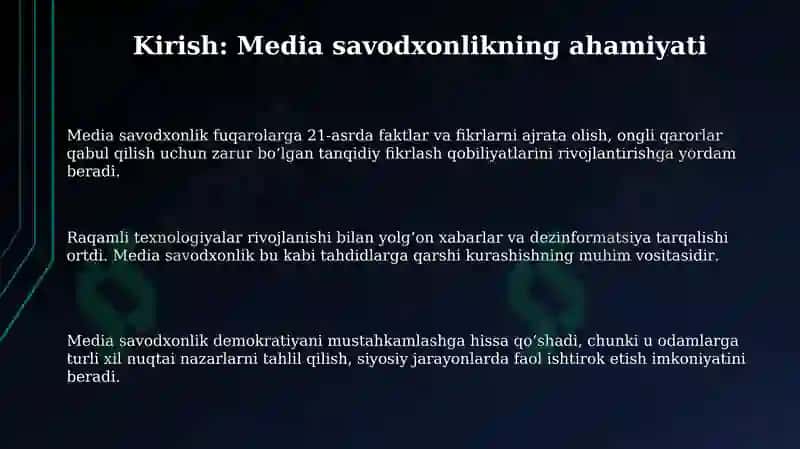 Media va axboriy savodxonlikni oshirish instrumentariysi 3