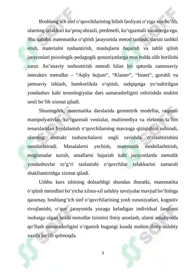 Boshlang’ich sinflarda matematika o’qitish metodlari 3