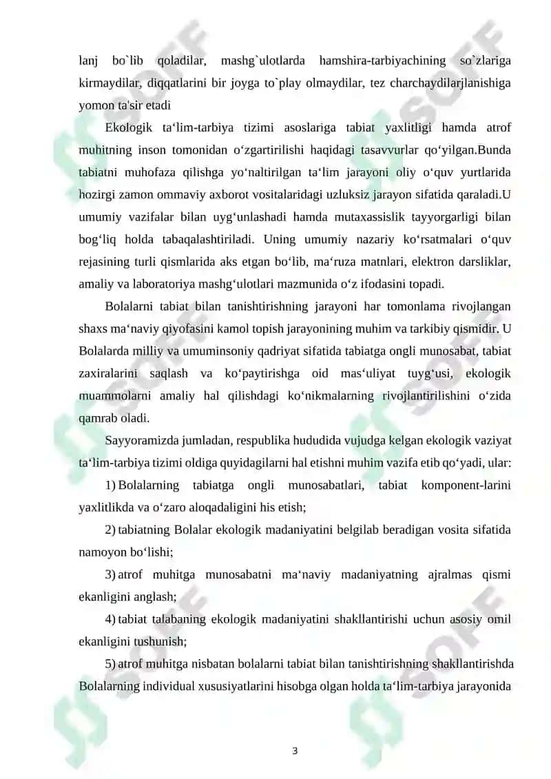 SAYR ORQALI BOLALARDA SADOQAT XISSINI SHAKLLANTIRISH 3