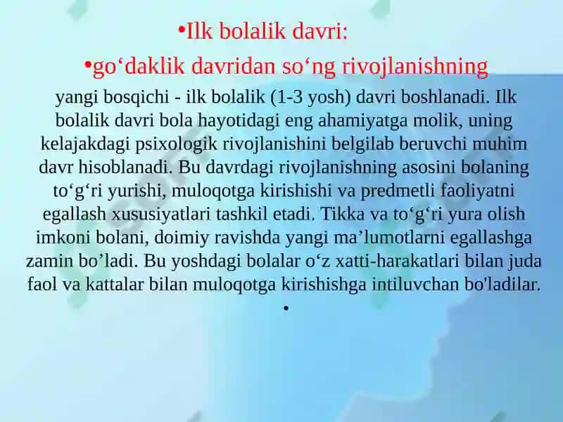 ILK BOLALIK DAVRI PSIXOLOGIYASI VA PSIXODIAGNOSTIKASI 3