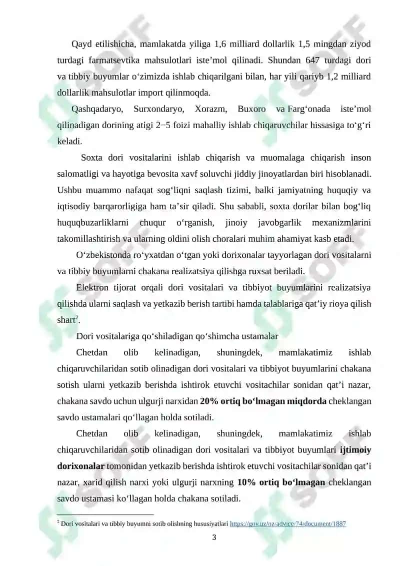 SOXTA DORI VOSITALARINI ISHLAB CHIQARISH VA MUOMALAGA CHIQARISH UCHUN JAVOBGARLIK 3