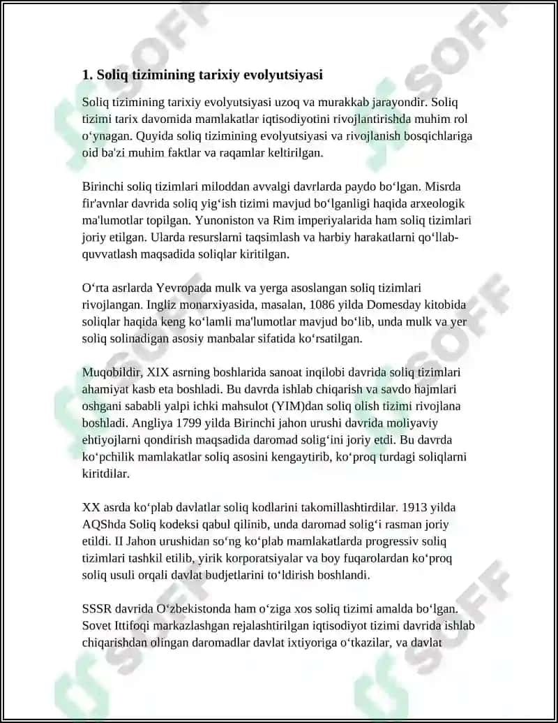O'ZBEKISTON RESPUBLIKASI SOLIQ TIZIMINING SHAKLLANISH BOSQICHLARI 3