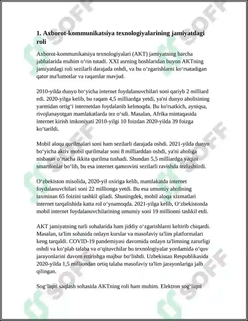 ZAMONAVIY AXBOROTLASHGAN JAMIYATNING XUSUSIYATLARI VA VIRTUALLASHTIRISH JARAYONLARI 3