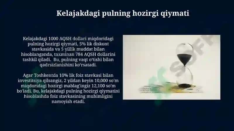 Pul mablag'larining vaqt boyicha konsepsiyasi 3
