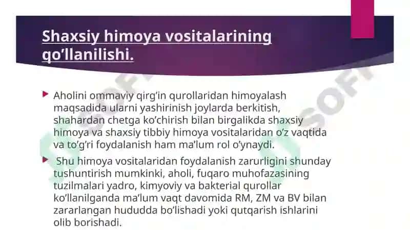SHAXSIY HIMОYA VOSITALARI 3