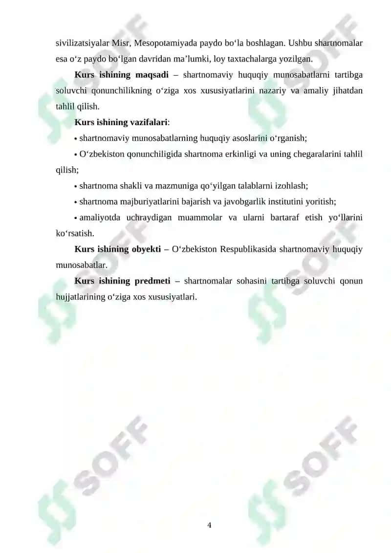 SHARTNOMAVIY XUQUQIY MUNOSABATLARNI TARTIBGA SOLUVCHI QONUNCHILIKNI O’ZIGA XOS XUSUSIYATI 3