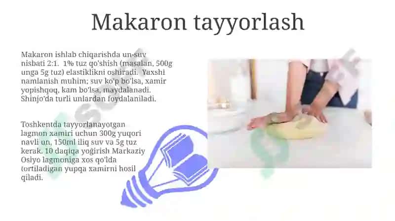 Makaron tayyorlash 3