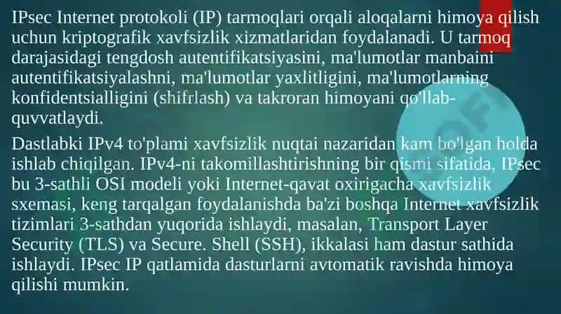 Ipsec protokoli 3