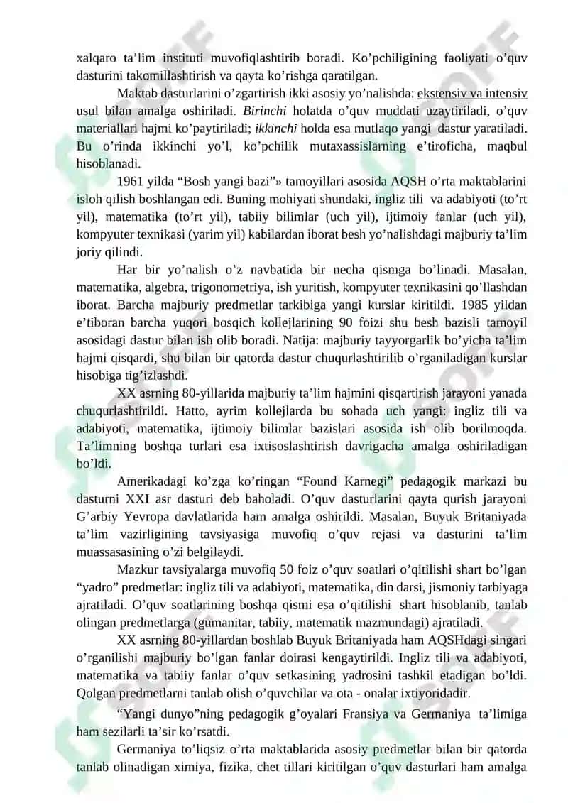 Jahon mamlakatlarida ta’limni integratsiyalash masalalari 3