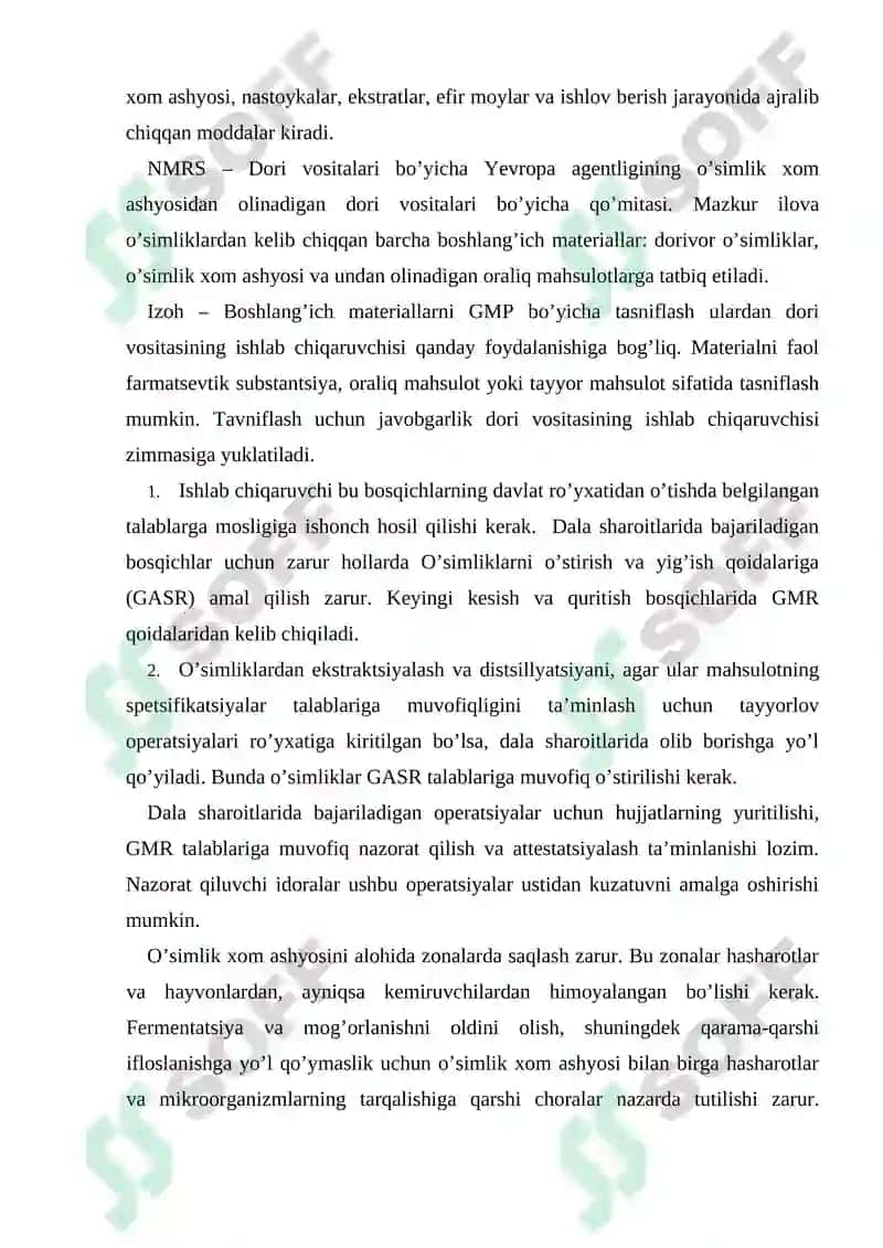 O'simlik xom ashyosidan tayyorlanadigan dori vositalari 3