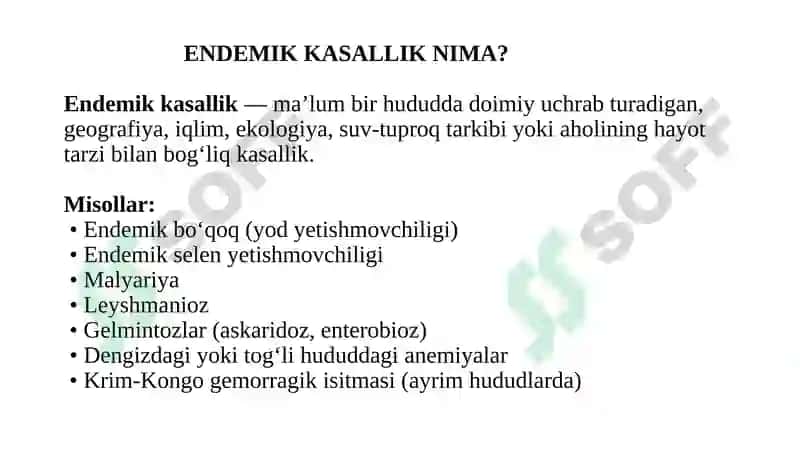 Endemik kasalliklarni oldini olishning gigiyenik asoslari 3