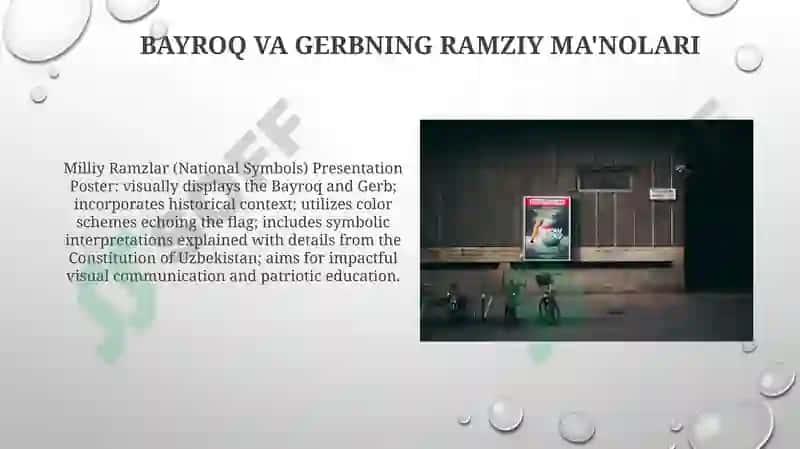Milliy Ramzlar (National Symbols) Presentation Poster 3