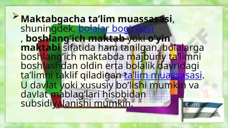 Maktabgacha ta'lim tarixi 3