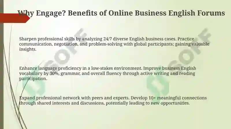 Online Business English Forums 3