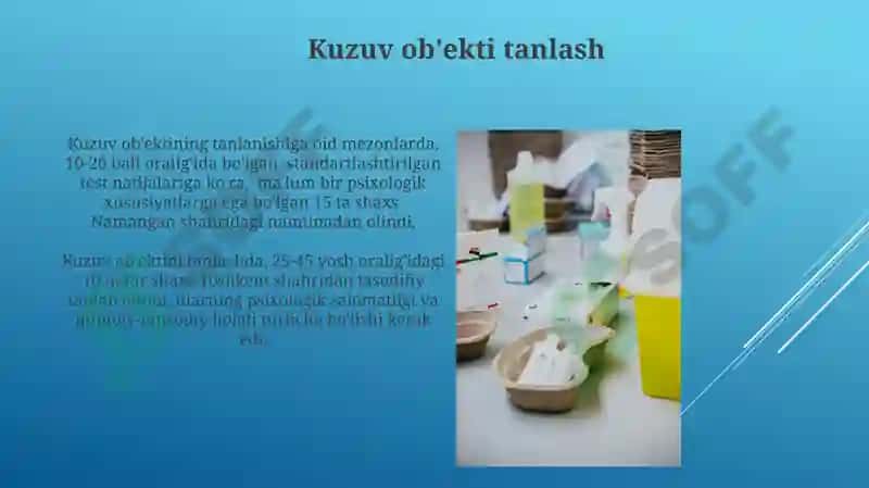 Tabiiy va labaratoriya sharoitida shaxsni kuzatish 3