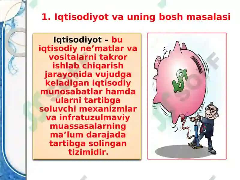 Iqtisodiyot nazariyasi faniga kirish 3
