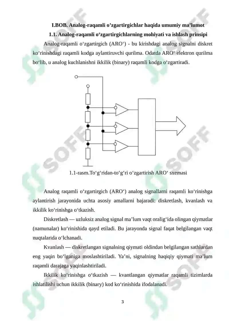 Analog-raqamli o‘zgartirgichlar 3