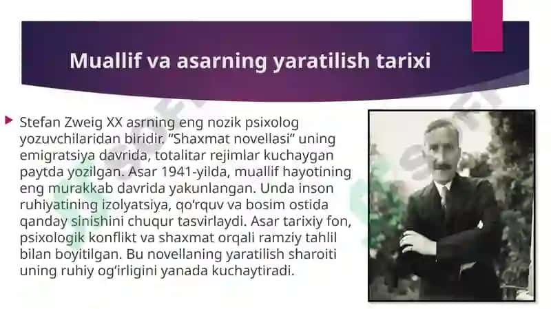 Stefan Zweigning “Shaxmat novellasi” asari tahlili 3