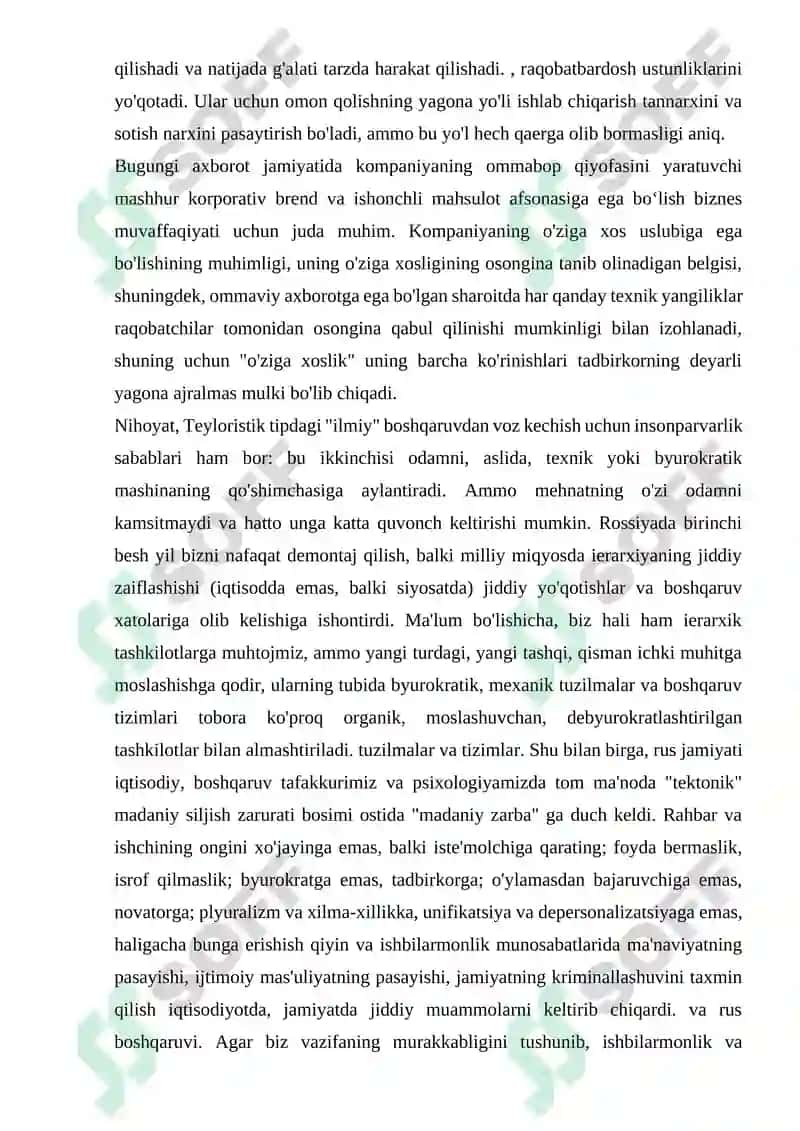 Zamonaviy menejment muammolari va ularni bartaraf etish yo'llari 3
