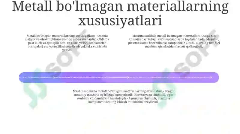 Nometal Materiallardan Foydalanish 3