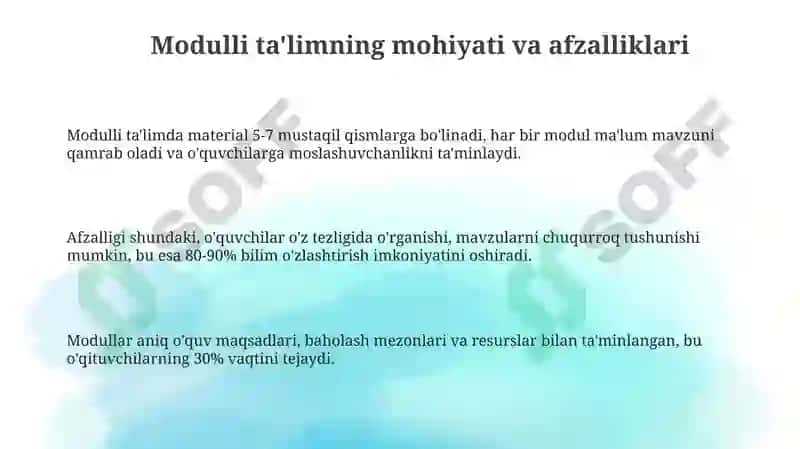 Modulli Ta'lim - Geografiya 3