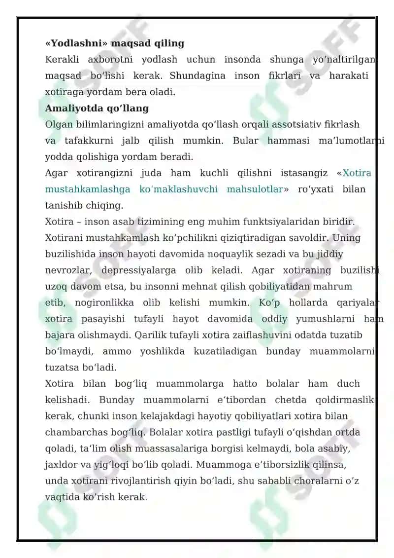 Ma'lumotlarni Mustahkamlash Yo'llari, Usullari, Vositalari 3