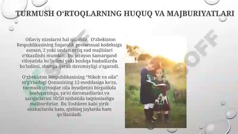 Oila aʼzolarining ózaro huquq va majburiyatlari 3