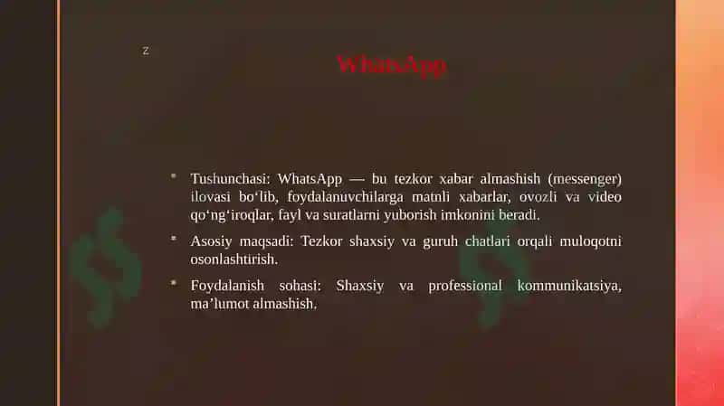 Whatsapp go-gulf.com va Linkedn larni tushunchalari va o‘zaro o‘xshashligi. 3