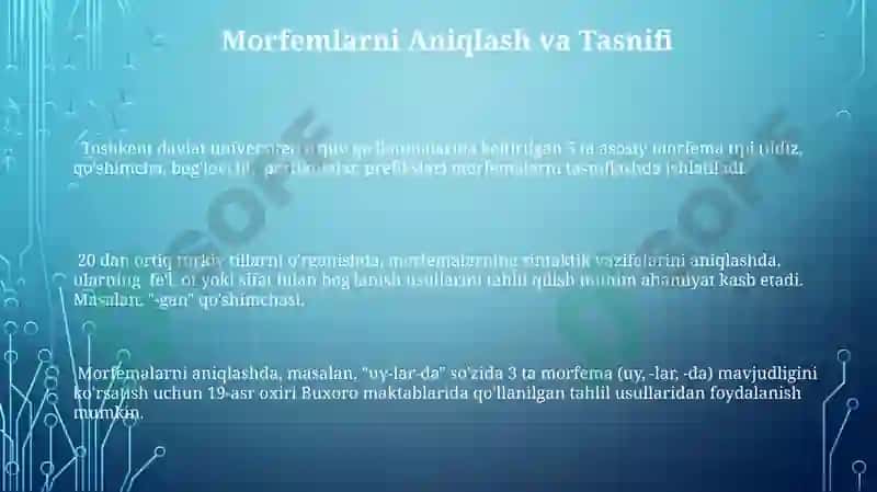 Morfologik uslubiyat 3