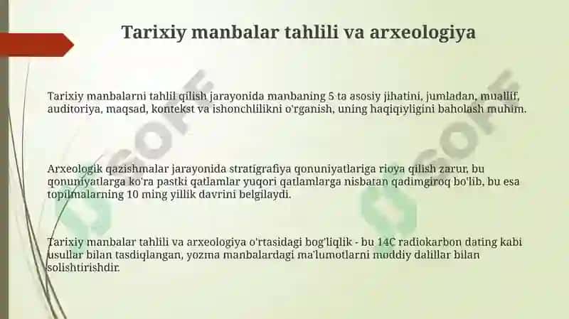 Tarix fani tadqiqotlarida maxsus tarixiy metodlar 3