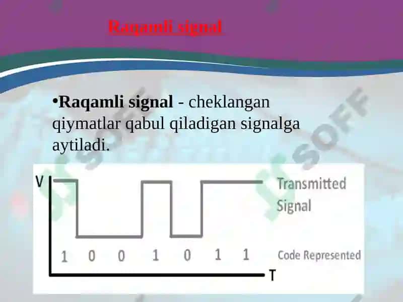 Analog signallarni raqamli signallarga o’zgartirish va uningjarayonlari 3