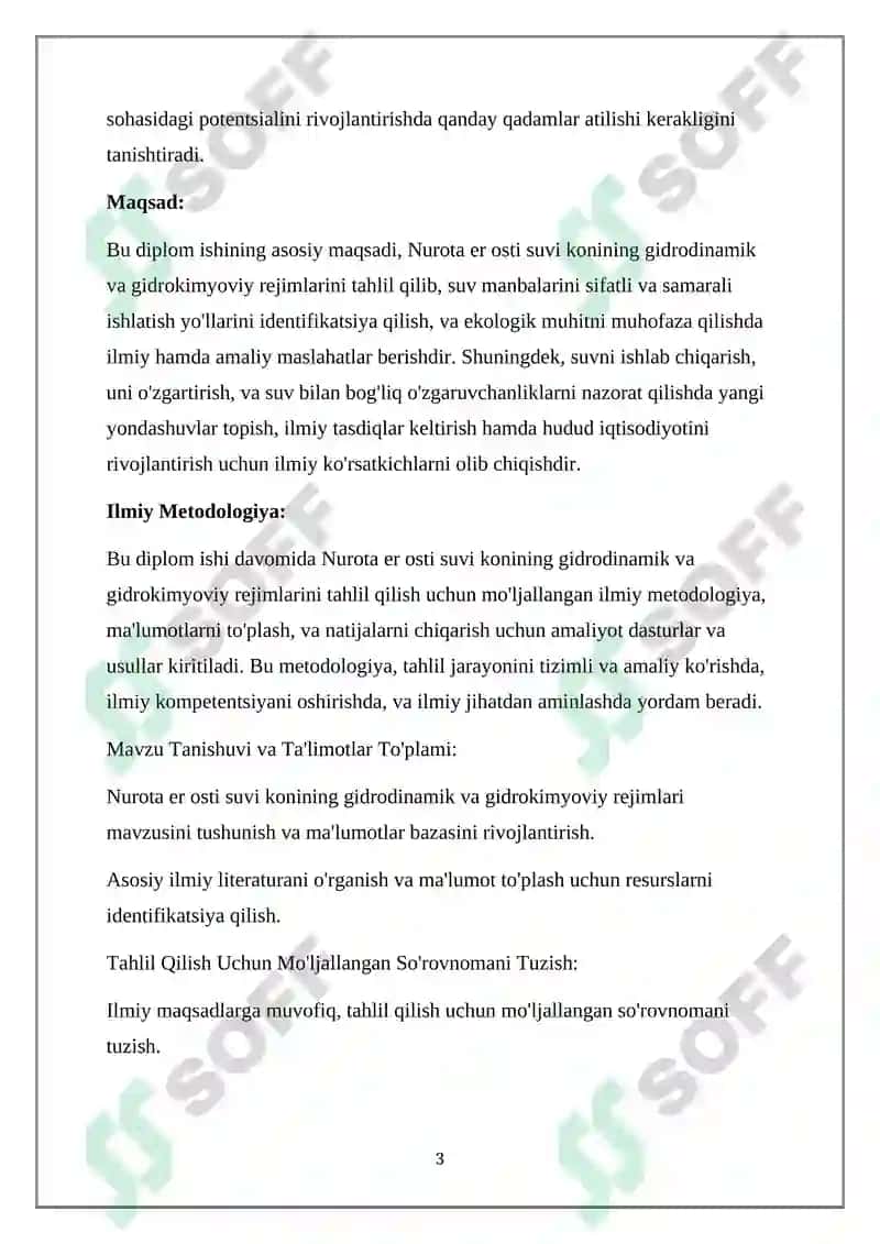 Nurota er osti suv konining gidrodinamik va gidrokimyoviy rejimi shakllanishi 3