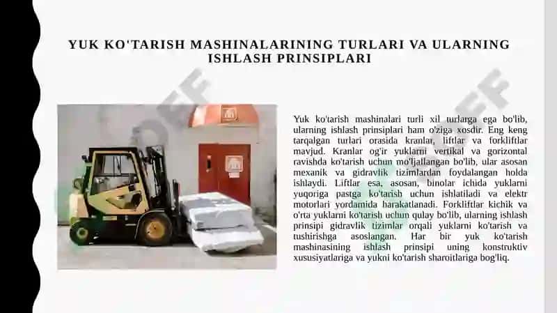 Yuk ko'tarish mashinalarinihisoblash 3