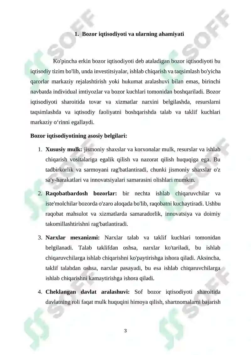 Bozor iqtisodiyotida iqtisodiy muassasalar va davlatning roli 3