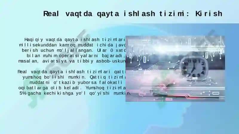 Real vaqt rejimida qayta ishlash tizimi 3