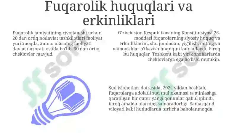 Oʻzbekiston Respublikasining demokratik davlat sifatidagi maqomi 3