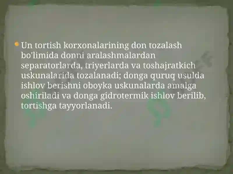 Donni qayta ishlash korxonalarida sifatni boshqarish texnokimyoviy nazorat 3