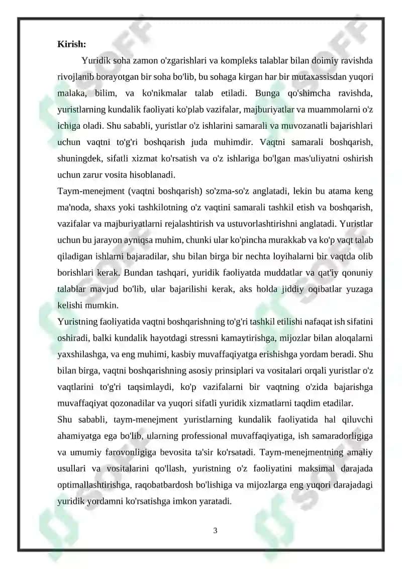 Yurist faoliyatida maqsadni rejalashtirishning SWOT va PEST tahlili 3