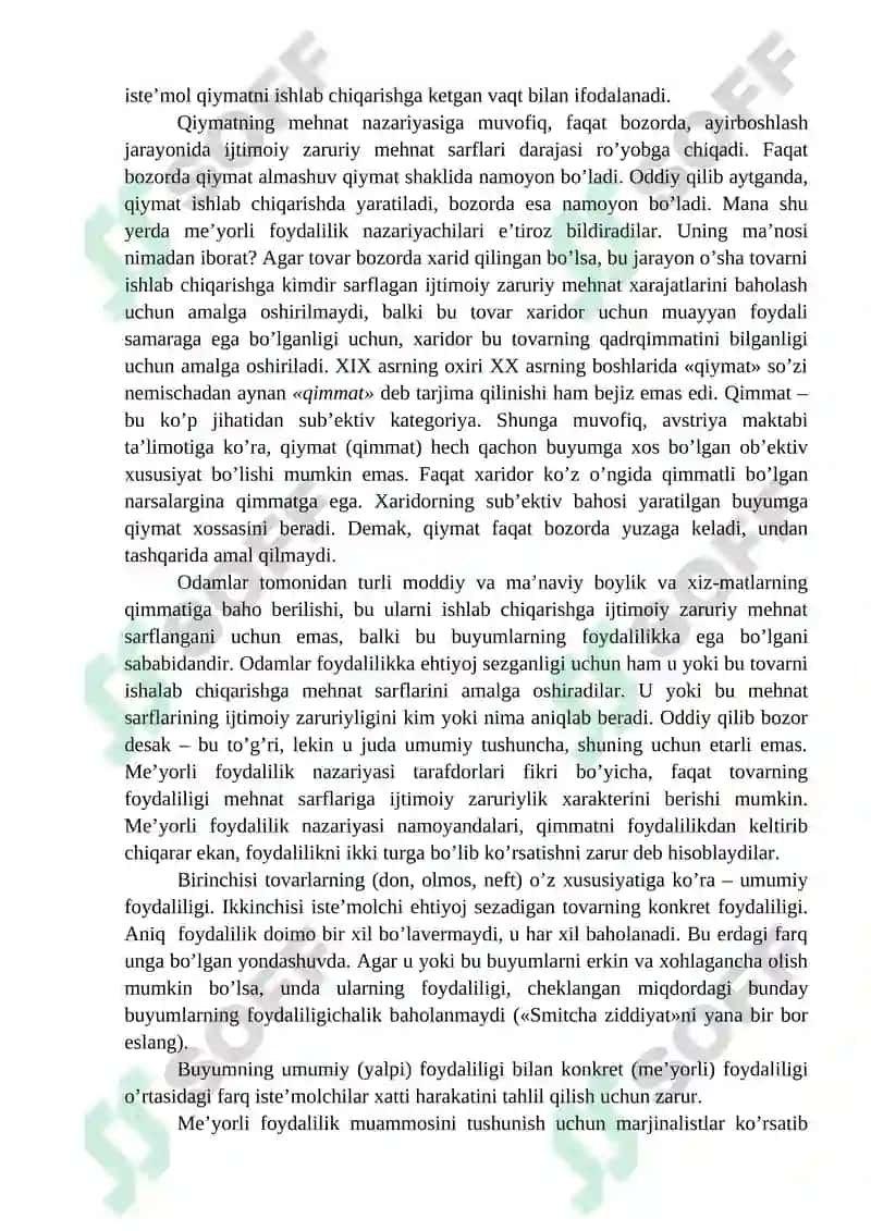 Marjinalizm iqtisodiy ta’limoti 3