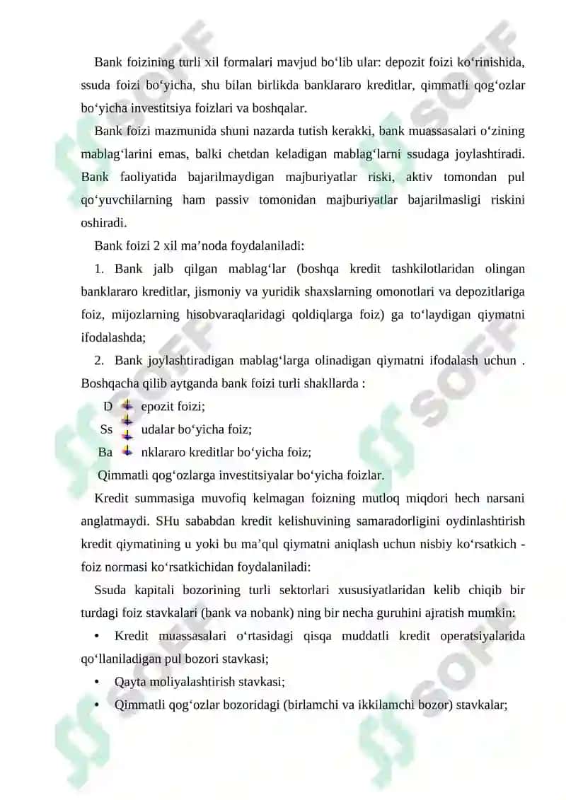 Tijorat banklarining foiz siyosati 3